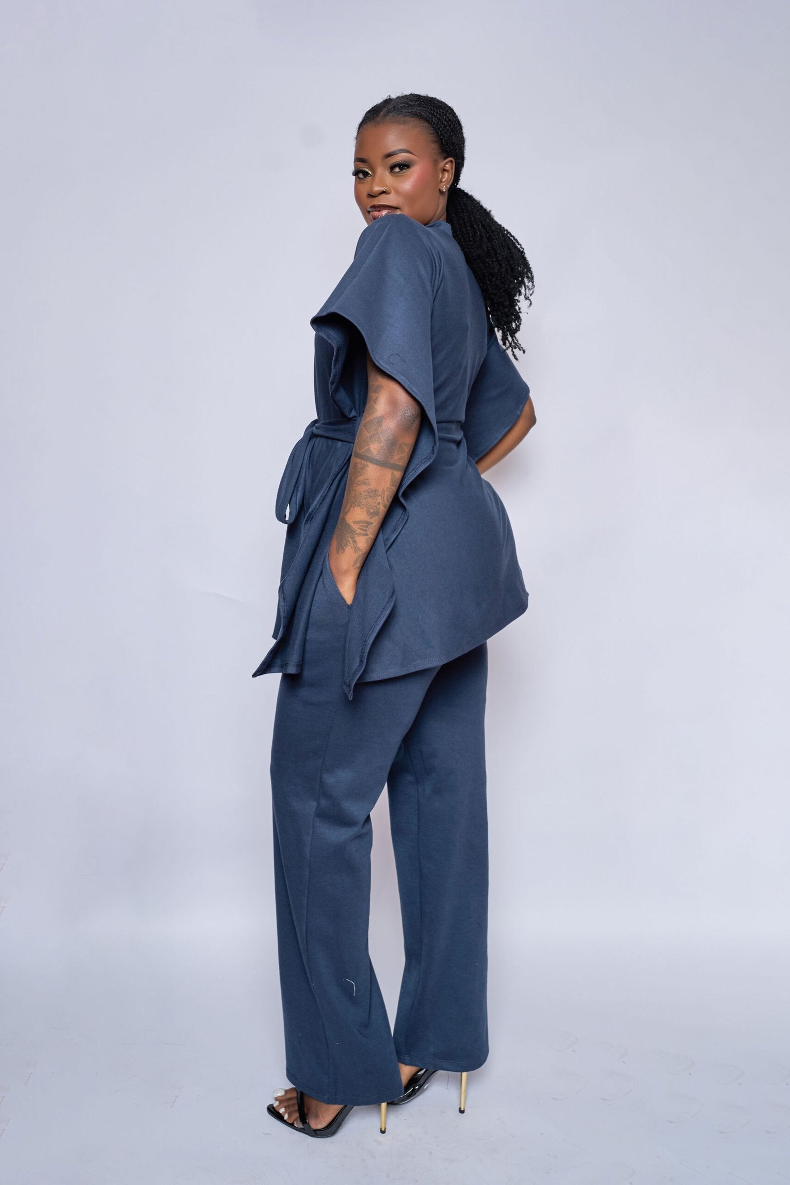 Sheila Set - Navy Blue
