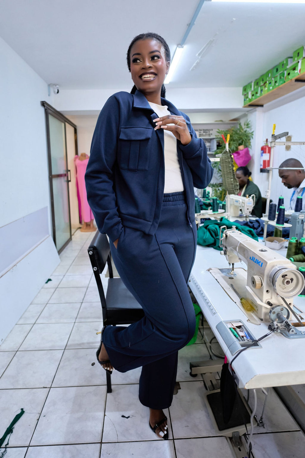 Jacky Set - Navy Blue