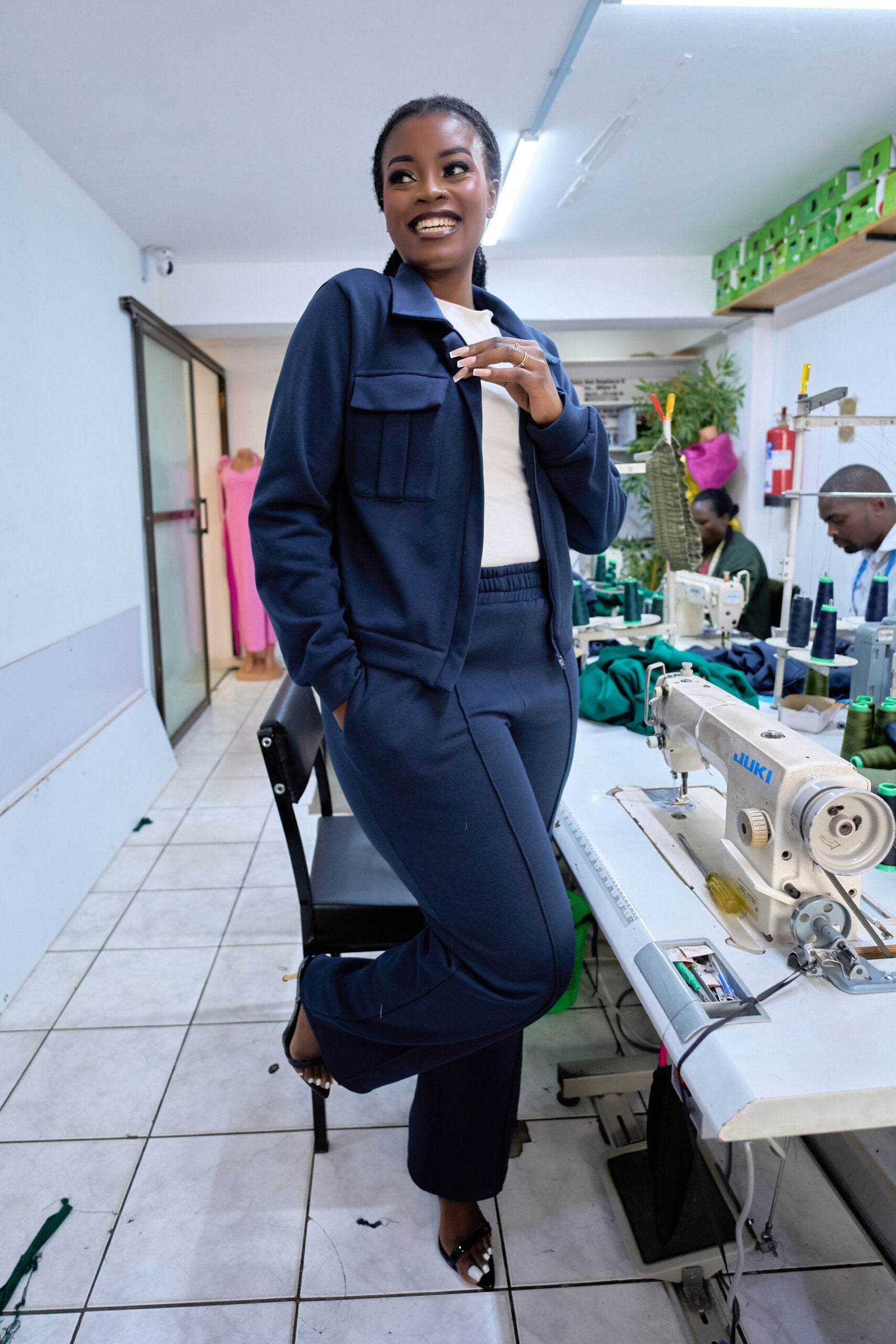 Jacky Set - Navy Blue