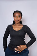 Ribbed Long Sleeve Top