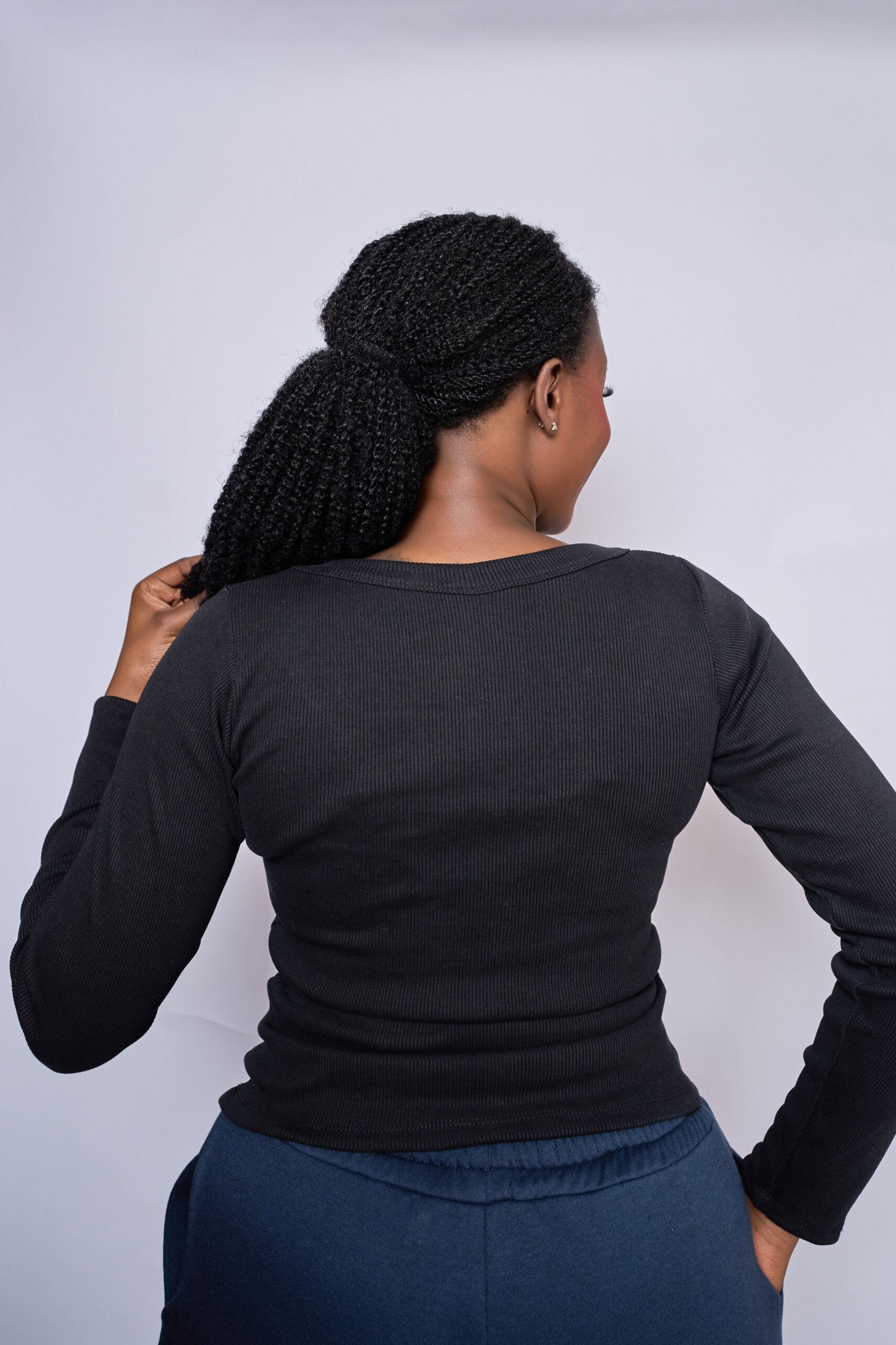 Ribbed Long Sleeve Top