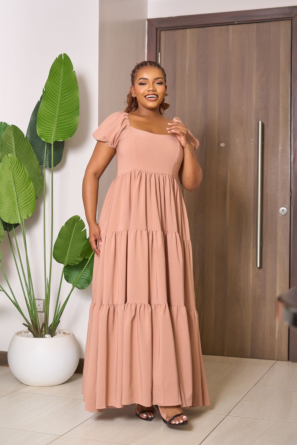 Serah Maxi Dress - Nude