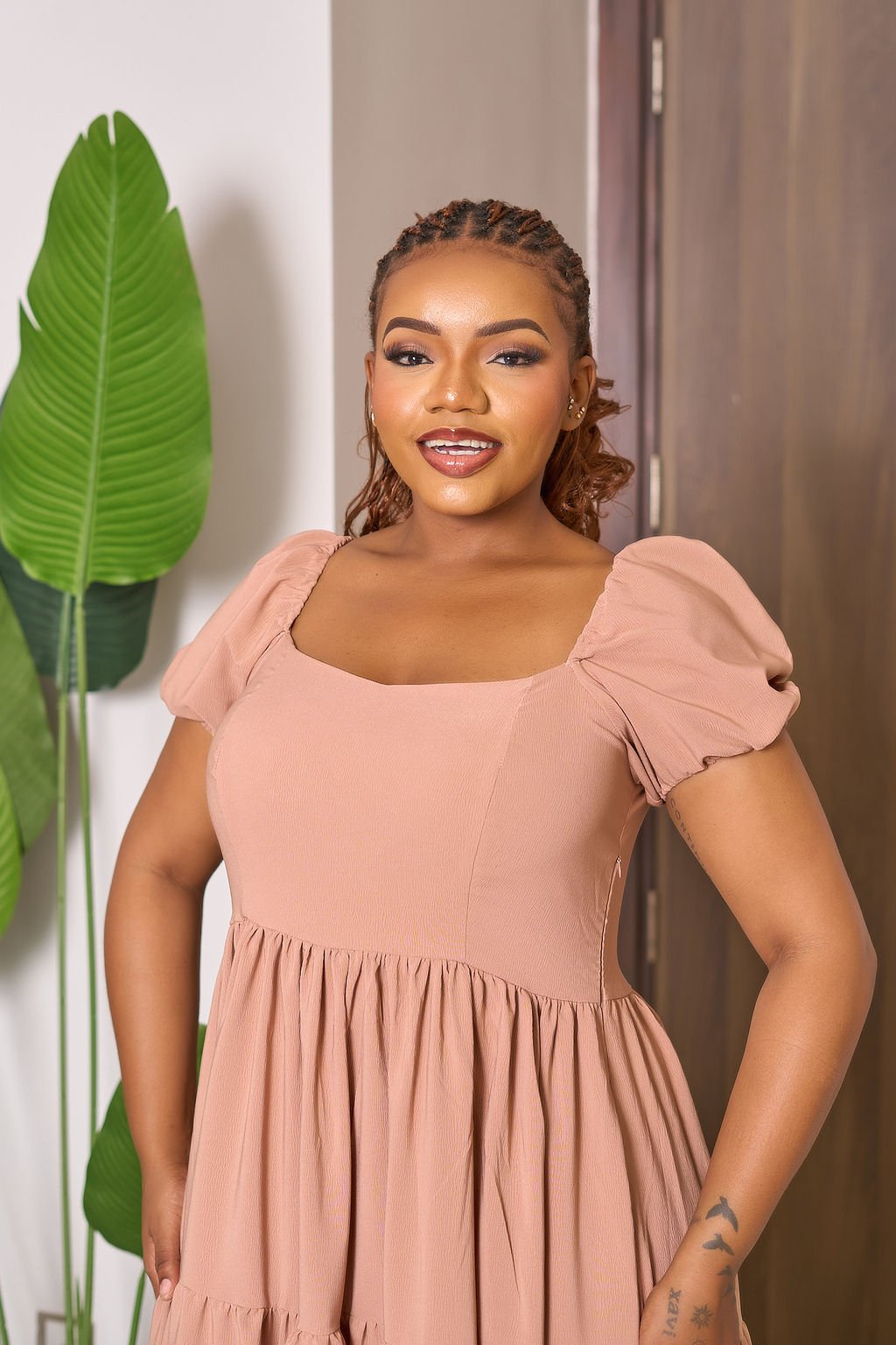 Serah Maxi Dress - Nude