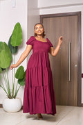Serah Maxi Dress - Maroon