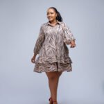 Kanyi Shift - Beige Print