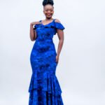 Kendi Maxi - Royal Blue Print