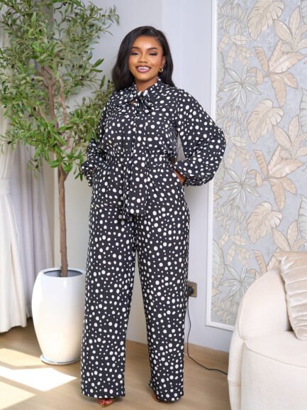 Polka Dot Set- Black and White