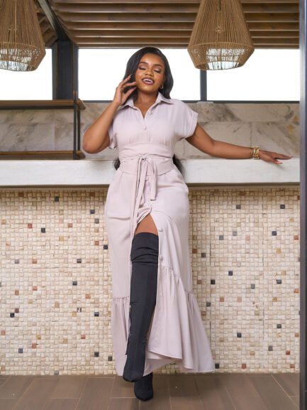Nisha Maxi Dress- Nude