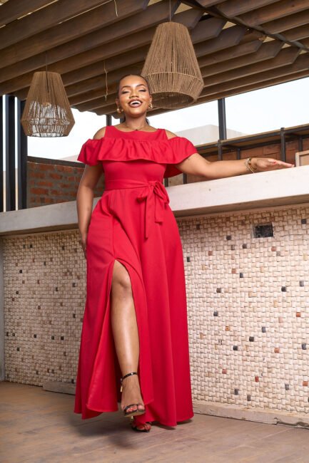 Nila Maxi Dress - Bold Red