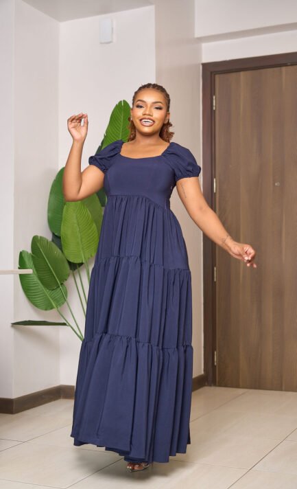 Serah Maxi Dress - Navy Blue