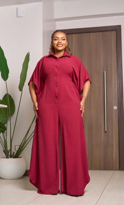 Nila Jumpsuit - Crimson Red