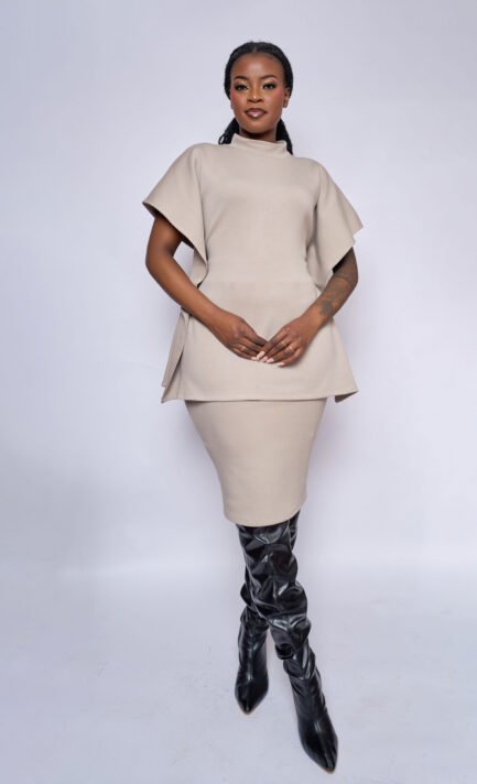 Cathie Skirt Set - Beige