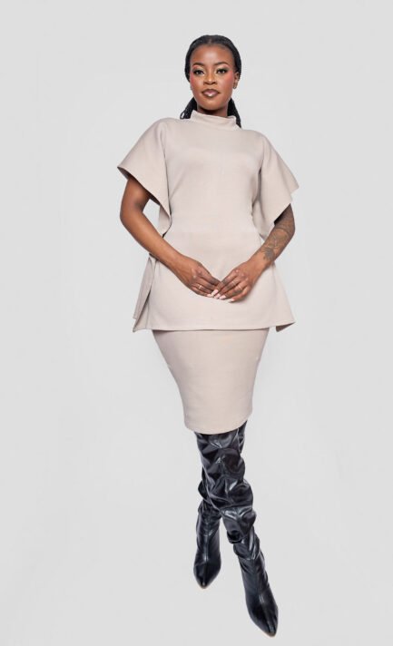 Cathie Skirt Set - Beige