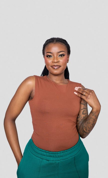 Sleeveless Top - Brown